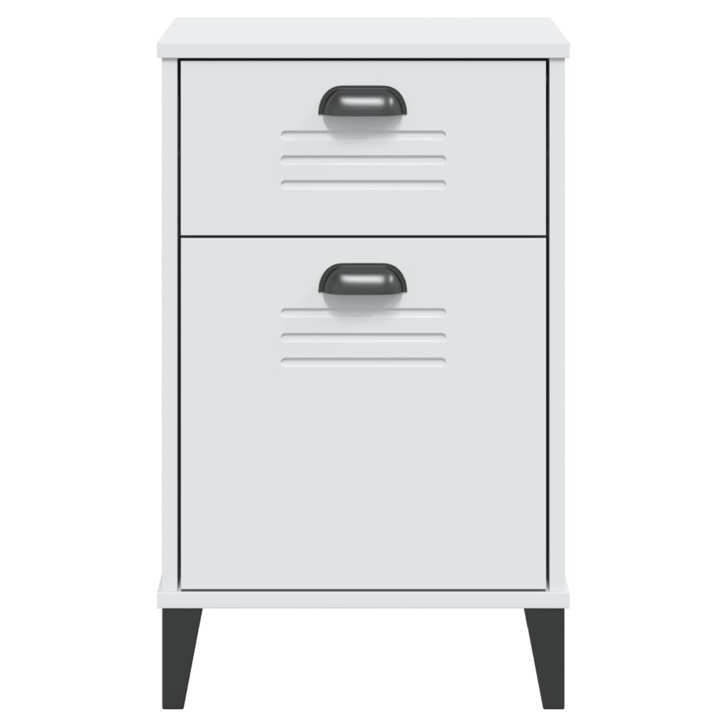 vidaXL Bedside Cabinet VIKEN White Engineered Wood 6