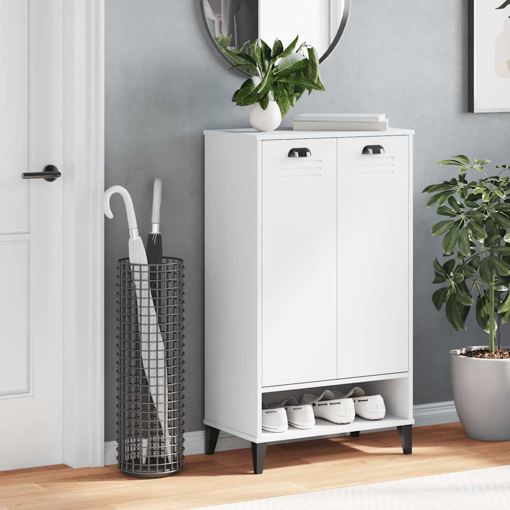 vidaXL Shoe Cabinet VIKEN White Engineered Wood 3