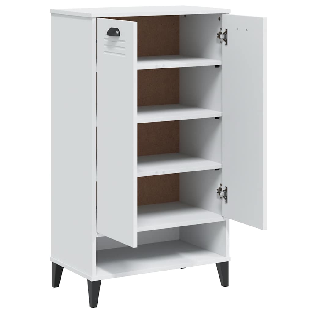 vidaXL Shoe Cabinet VIKEN White Engineered Wood 5