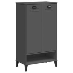 vidaXL Shoe Cabinet VIKEN Anthracite Grey Engineered Wood 2