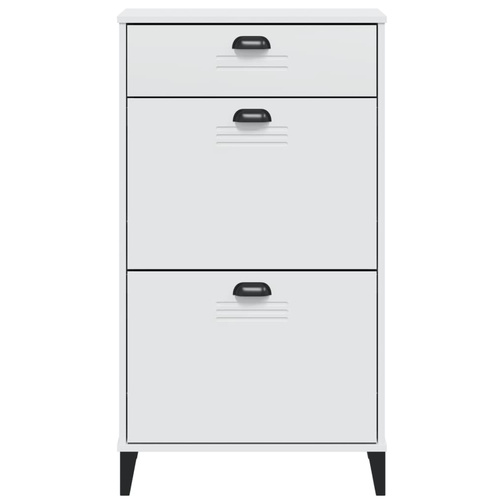 vidaXL Shoe Cabinet VIKEN White Engineered Wood 5