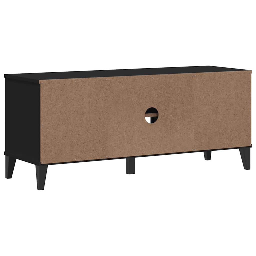 Shoe Bench "VIKEN" 106x35x45 cm Engineered Wood Black