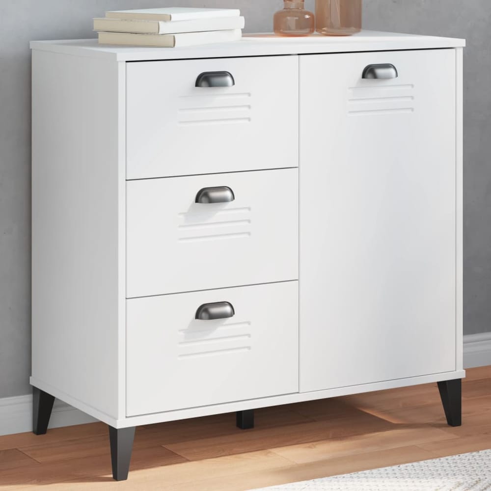 Sideboard "VIKEN" 80x40x80 cm Engineered Wood White