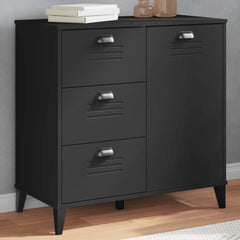 Sideboard "VIKEN" 80x40x80 cm Engineered Wood Black