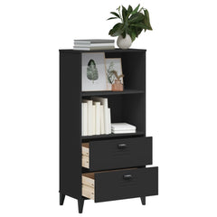 vidaXL Bookcase VIKEN Black 60x35x123 cm Engineered Wood 4