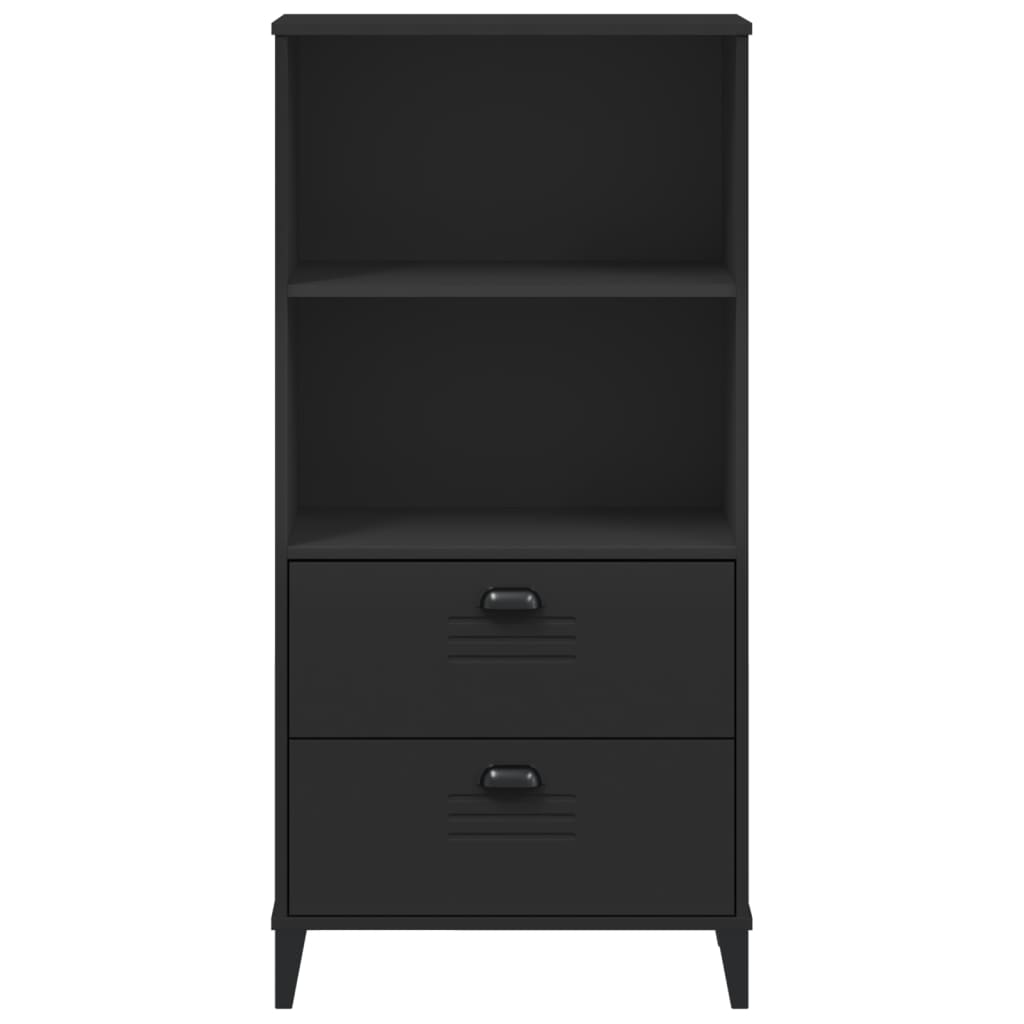 vidaXL Bookcase VIKEN Black 60x35x123 cm Engineered Wood 6