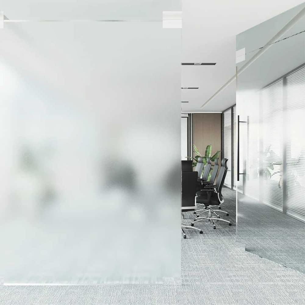 vidaXL Window Film Frosted Grey 35.4 x 787.4 in PVC 3