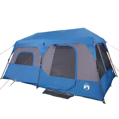 Family Tent 9-Person Quick Release Waterproof Blue