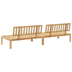 vidaXL Garden Pallet Middle Sofas 2 pcs Solid Wood Acacia 5