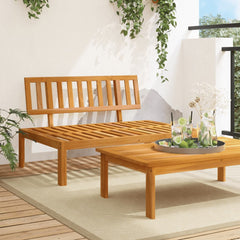Garden Pallet Solid Wood Acacia brown Middle sofa