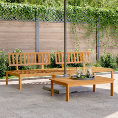 Garden Pallet Solid Wood Acacia Brown Middle sofa (2 pcs)