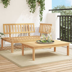 Garden Pallet Solid Wood Acacia Light brown Corner + table