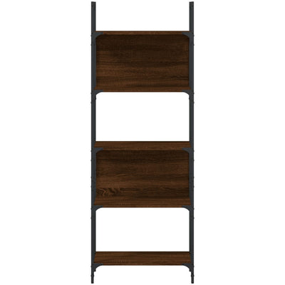 Bookshelf 5-Tier Brown Oak 60.5x24x166.5 cm Engineered Wood