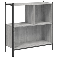 vidaXL Bookcase Grey Sonoma 72x28x77.5 cm Engineered Wood 2