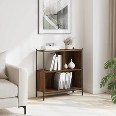 vidaXL Bookcase Brown Oak 72x28x77.5 cm Engineered Wood 3
