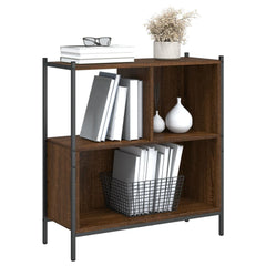 vidaXL Bookcase Brown Oak 72x28x77.5 cm Engineered Wood 4
