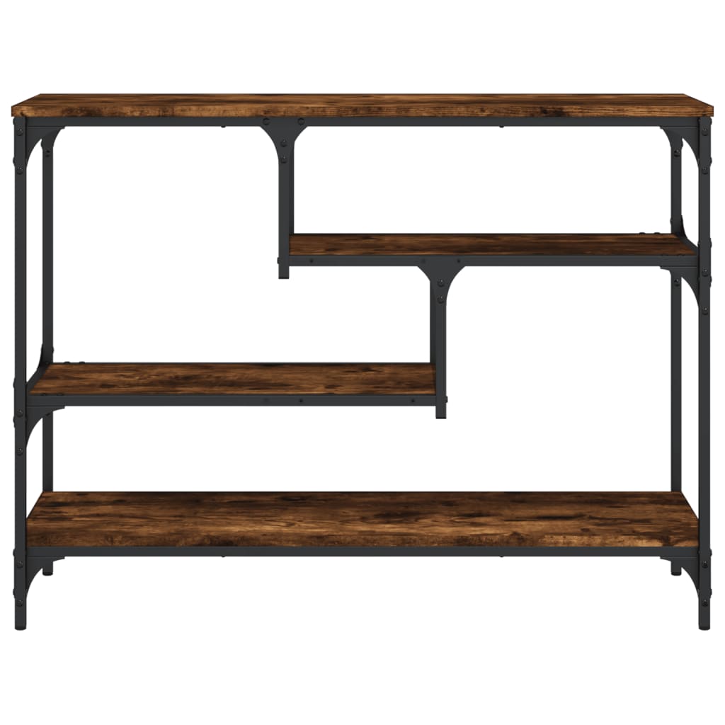 vidaXL Console Table Smoked Oak 100x30x75 cm Engineered Wood 5