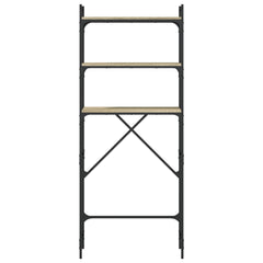 vidaXL Washing Machine Shelf Sonoma Oak 67x25x163 cm Engineered Wood 6