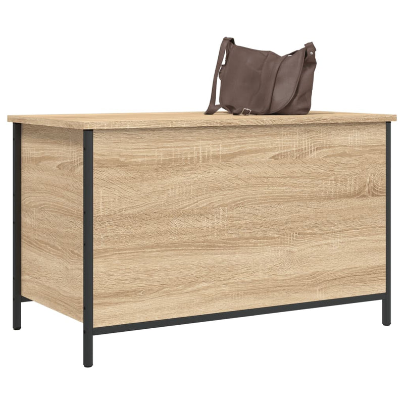 Storage Bench Sonoma Oak 80x42.5x50 cm Engineered Wood