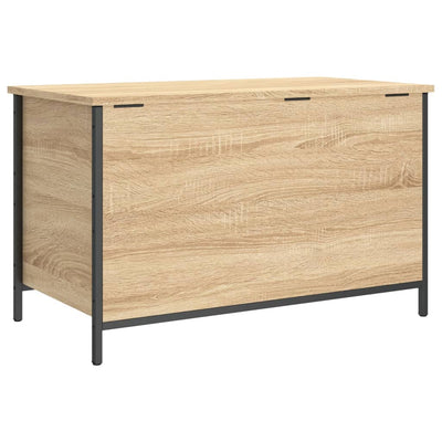 Storage Bench Sonoma Oak 80x42.5x50 cm Engineered Wood