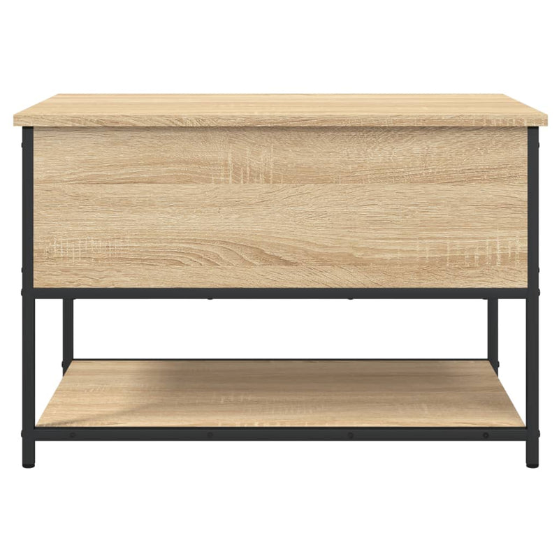 Storage Bench Sonoma Oak 70x42.5x47 cm Engineered Wood