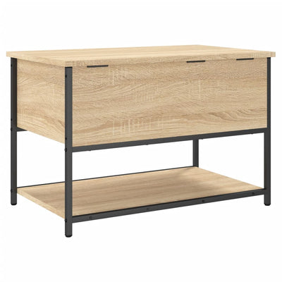 Storage Bench Sonoma Oak 70x42.5x47 cm Engineered Wood