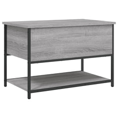 vidaXL Storage Bench Grey Sonoma 70x42.5x47 cm Engineered Wood 2