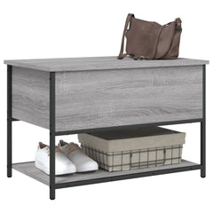 vidaXL Storage Bench Grey Sonoma 70x42.5x47 cm Engineered Wood 4