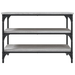 vidaXL Shoe Bench Grey Sonoma 70x38.5x49 cm Engineered Wood 5