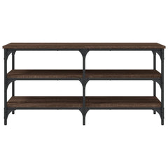 vidaXL Shoe Bench Brown Oak 100x38.5x49 cm Engineered Wood 5