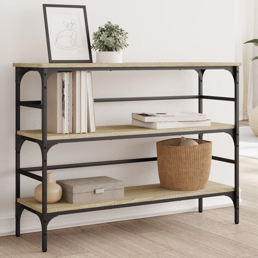 vidaXL Console Table Sonoma Oak 100x32x75 cm Engineered Wood 1