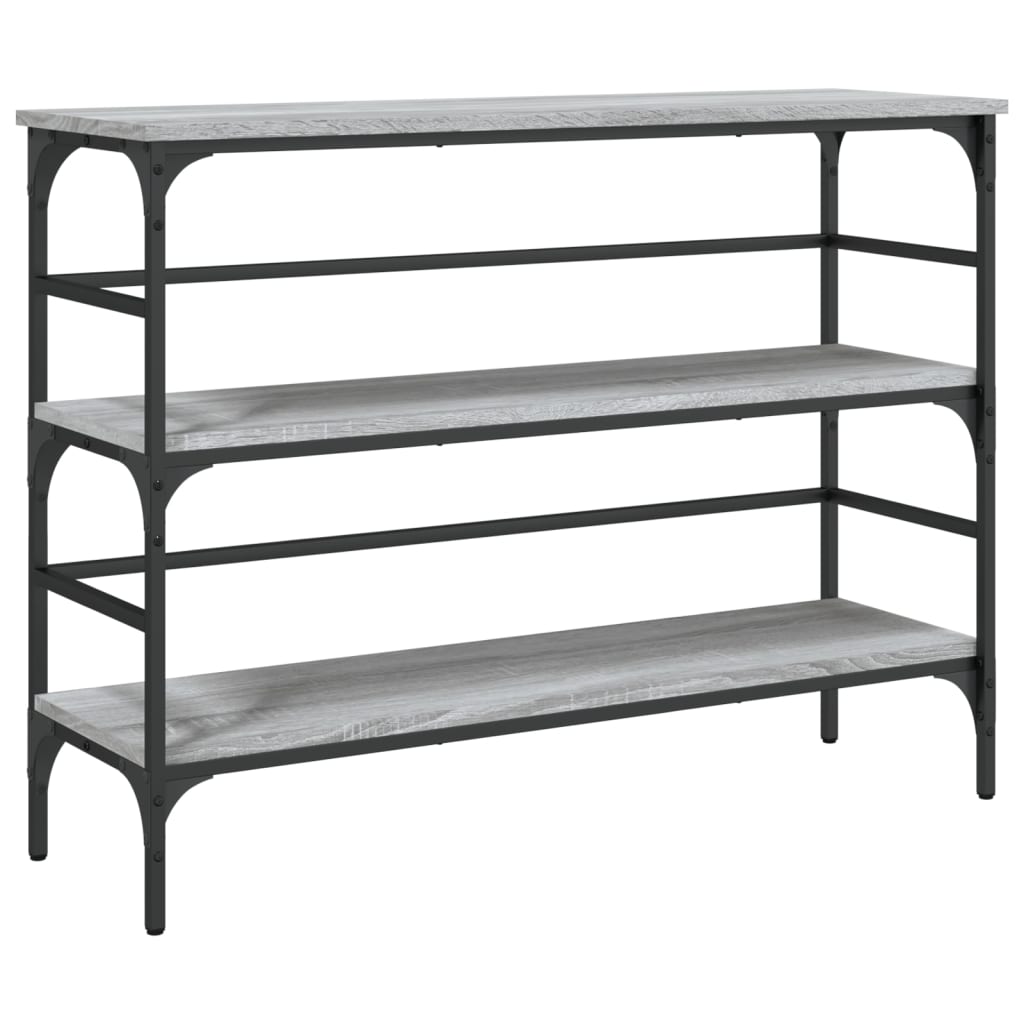 vidaXL Console Table Grey Sonoma 100x32x75 cm Engineered Wood 2