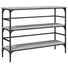 vidaXL Console Table Grey Sonoma 100x32x75 cm Engineered Wood 2