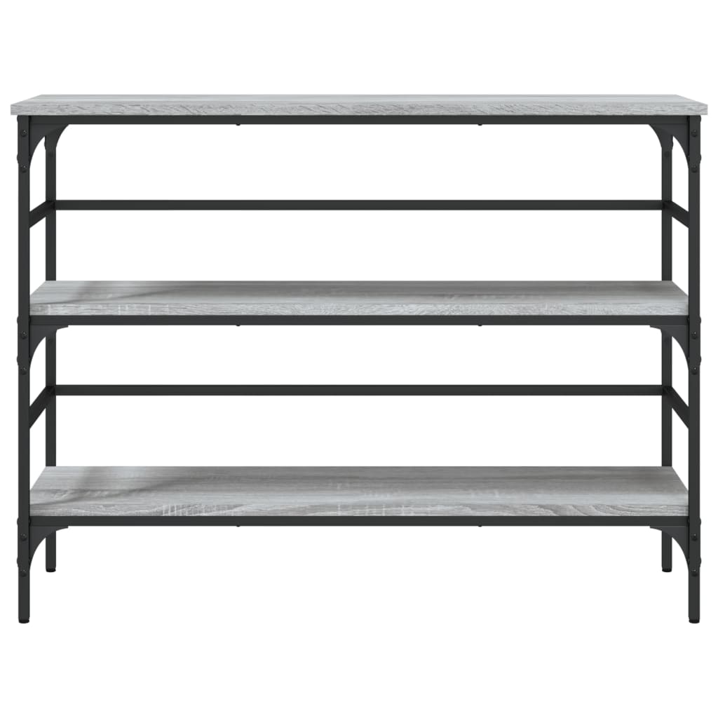 vidaXL Console Table Grey Sonoma 100x32x75 cm Engineered Wood 5