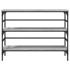 vidaXL Console Table Grey Sonoma 100x32x75 cm Engineered Wood 5