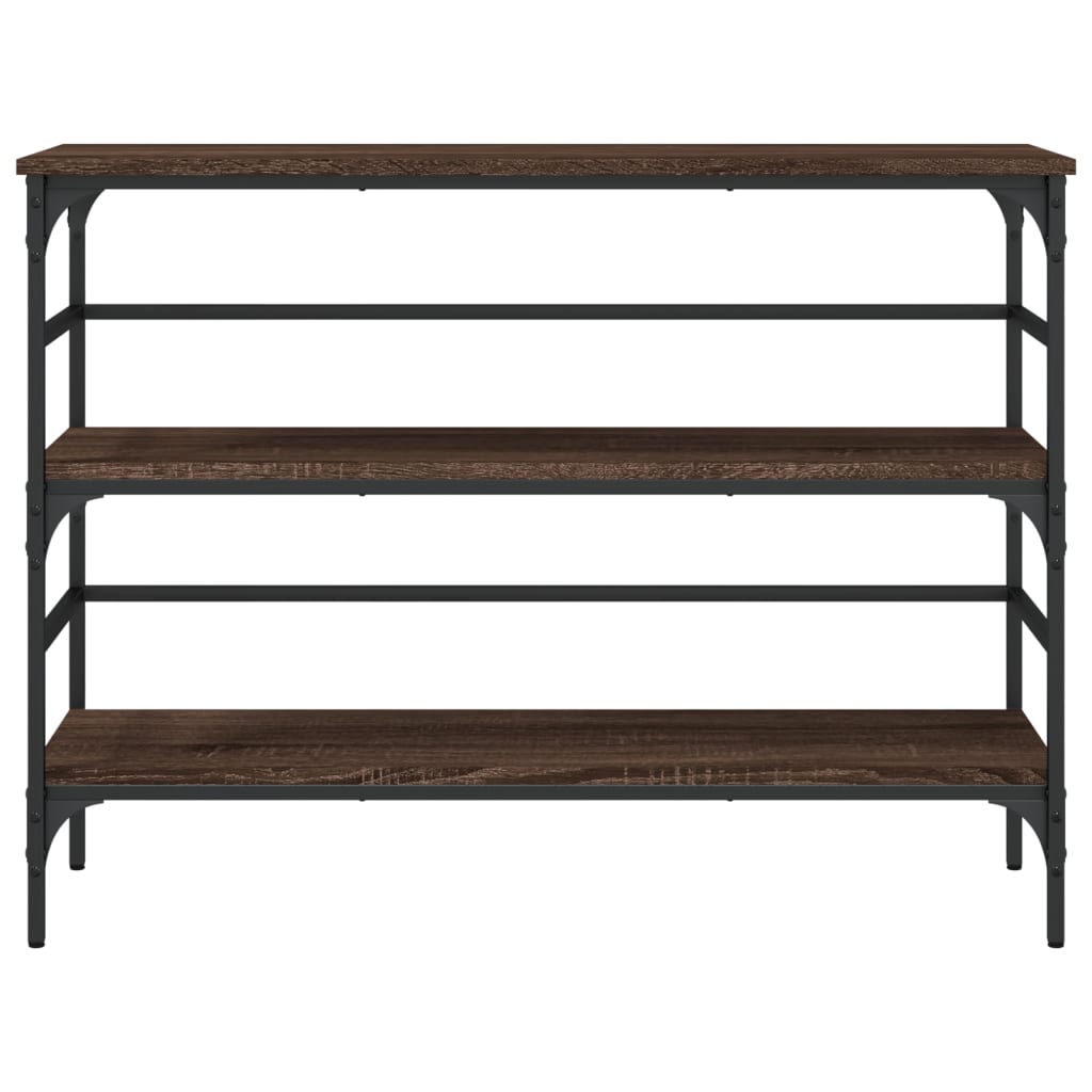 vidaXL Console Table Brown Oak 100x32x75 cm Engineered Wood 5