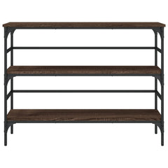vidaXL Console Table Brown Oak 100x32x75 cm Engineered Wood 5