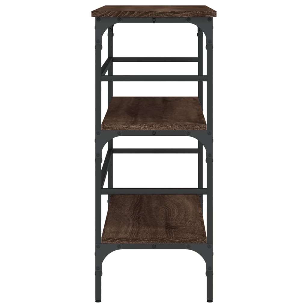 vidaXL Console Table Brown Oak 100x32x75 cm Engineered Wood 6