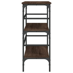 vidaXL Console Table Brown Oak 100x32x75 cm Engineered Wood 6