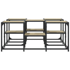 vidaXL Coffee Table Sonoma Oak 91x91x40 cm Engineered Wood 5