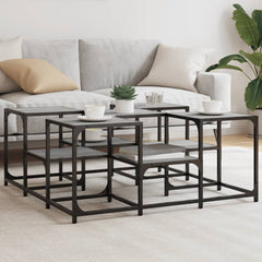 vidaXL Coffee Table Grey Sonoma 91x91x40 cm Engineered Wood 1