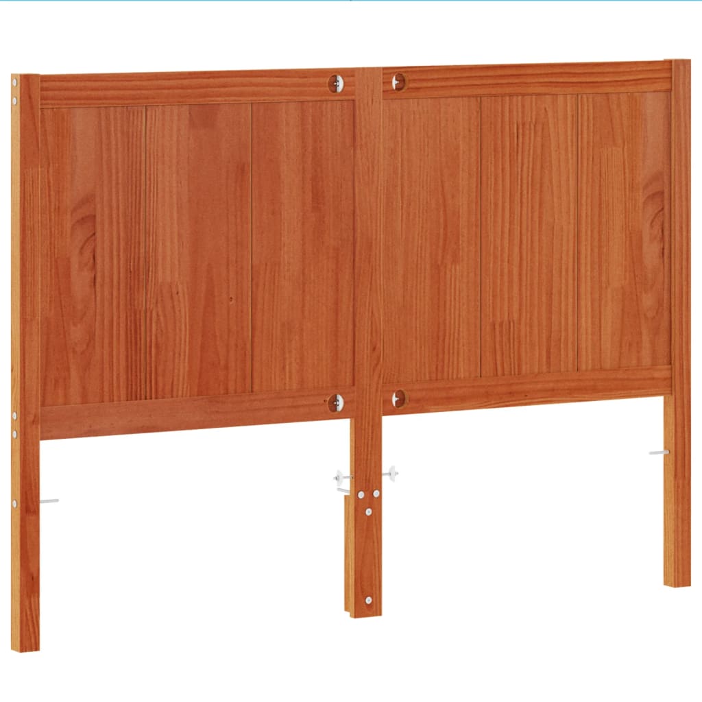 vidaXL Headboard Wax Brown 150 cm Solid Wood Pine 6
