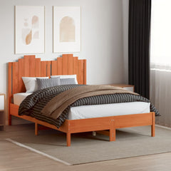 vidaXL Headboard Wax Brown 135 cm Solid Wood Pine 3