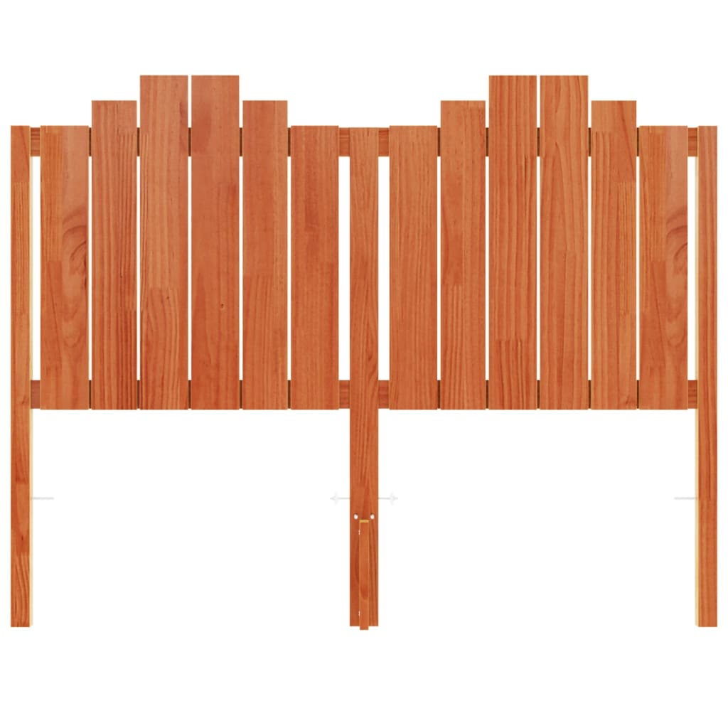 vidaXL Headboard Wax Brown 135 cm Solid Wood Pine 4