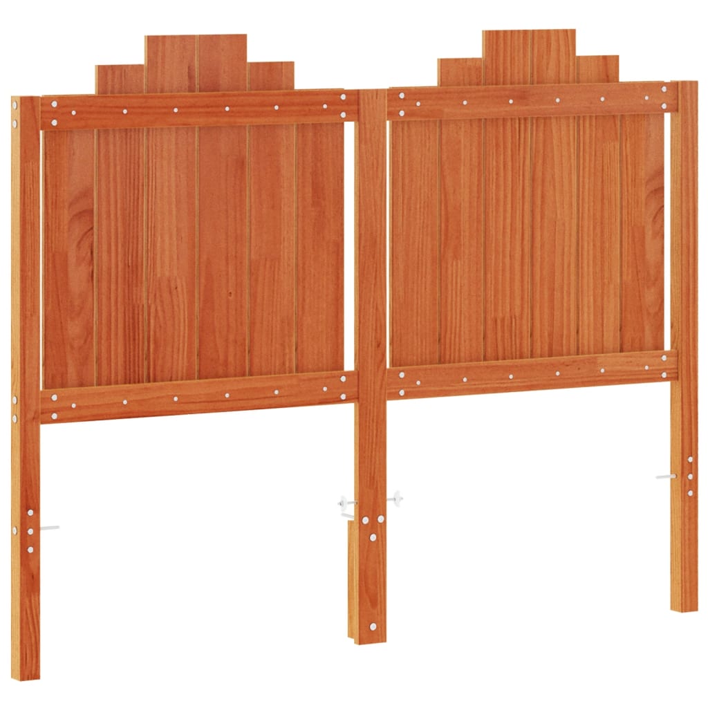 vidaXL Headboard Wax Brown 135 cm Solid Wood Pine 6
