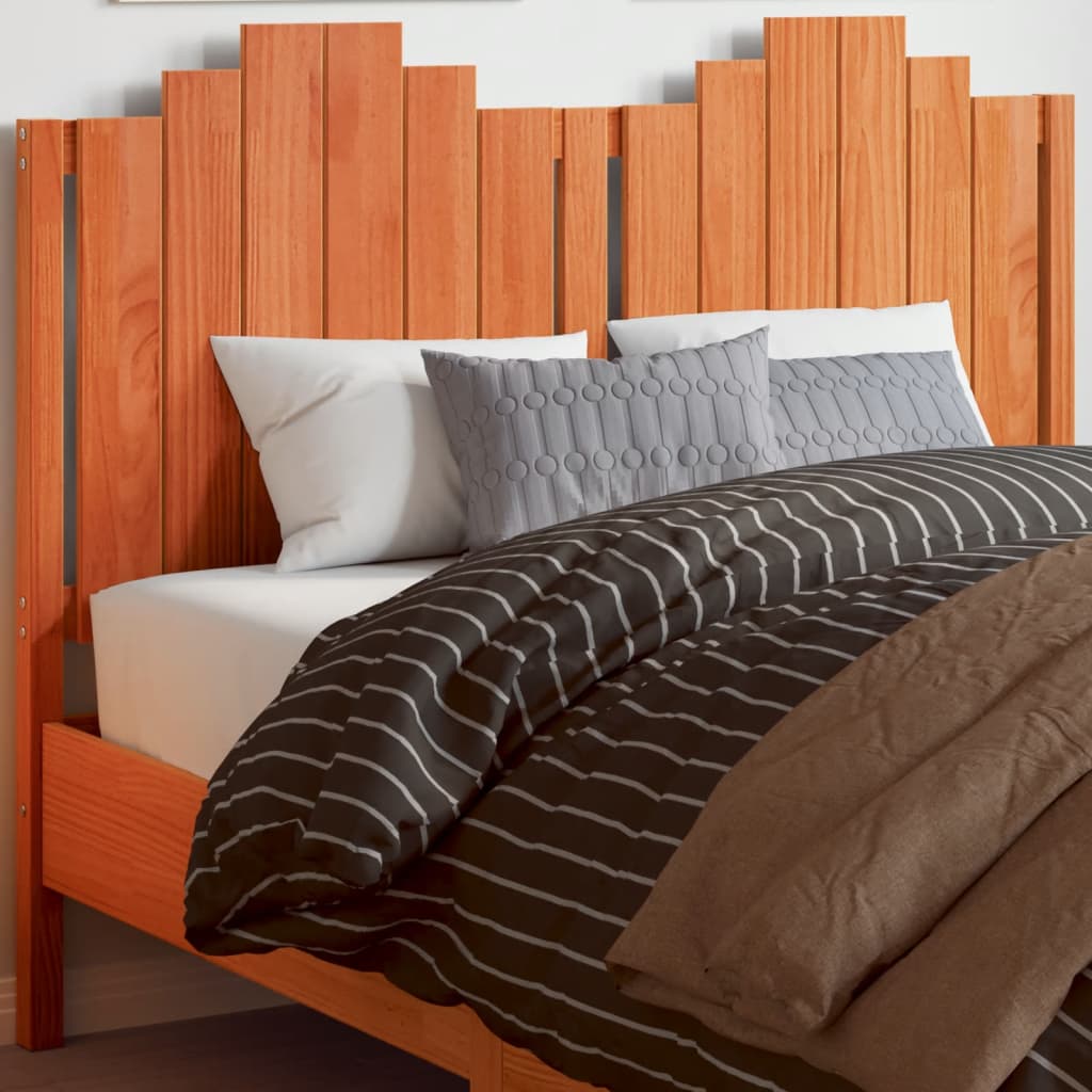 vidaXL Headboard Wax Brown 135 cm Solid Wood Pine 1