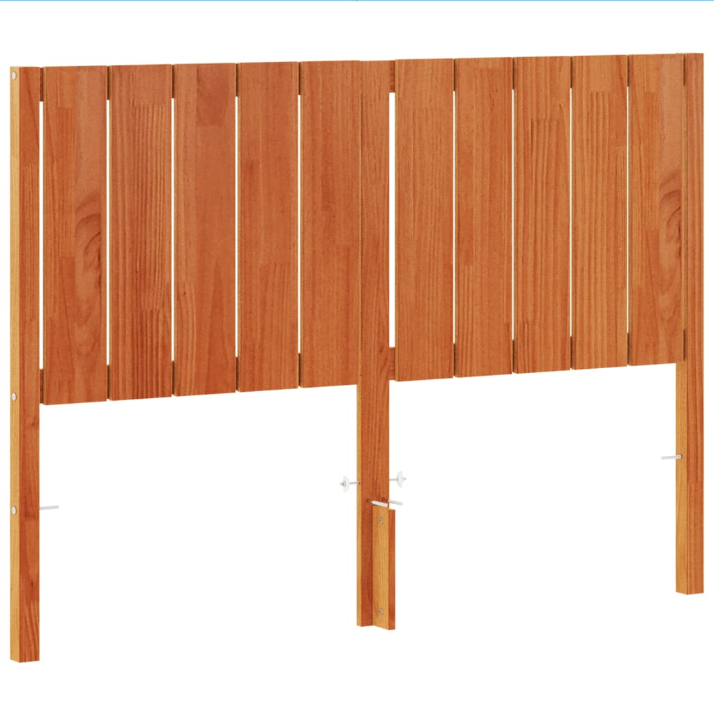 vidaXL Headboard Wax Brown 135 cm Solid Wood Pine 2