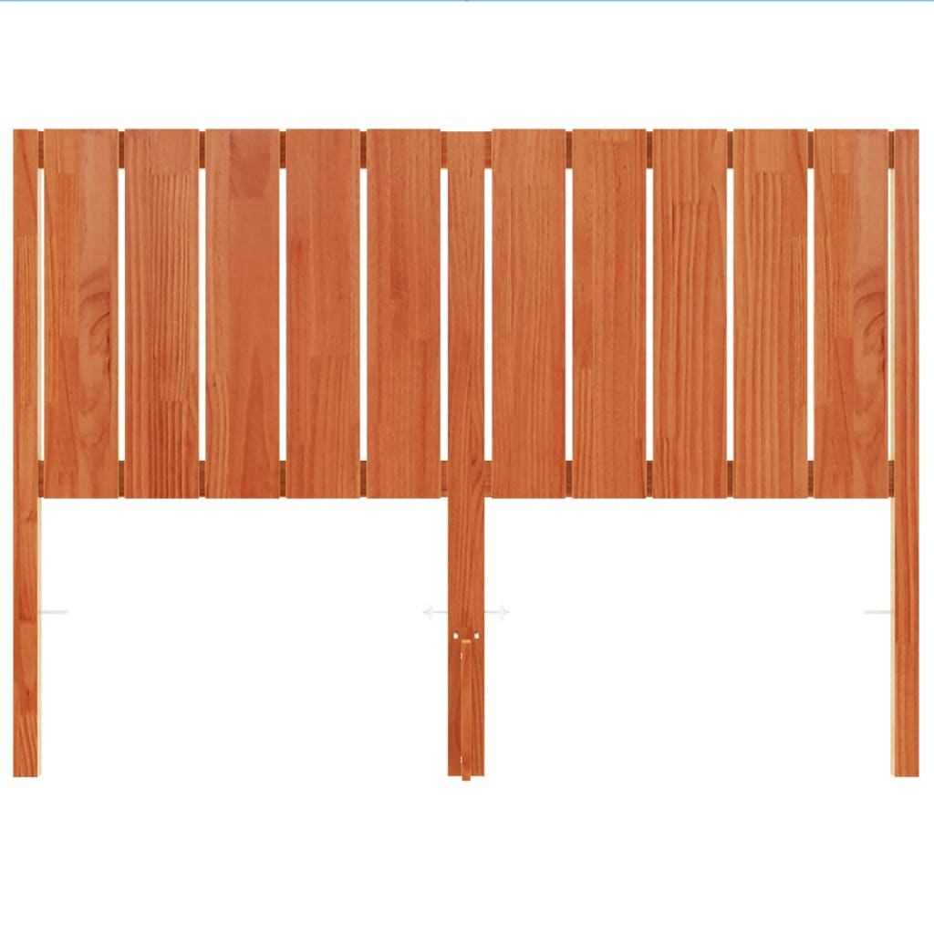 vidaXL Headboard Wax Brown 135 cm Solid Wood Pine 4