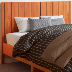 vidaXL Headboard Wax Brown 135 cm Solid Wood Pine 1