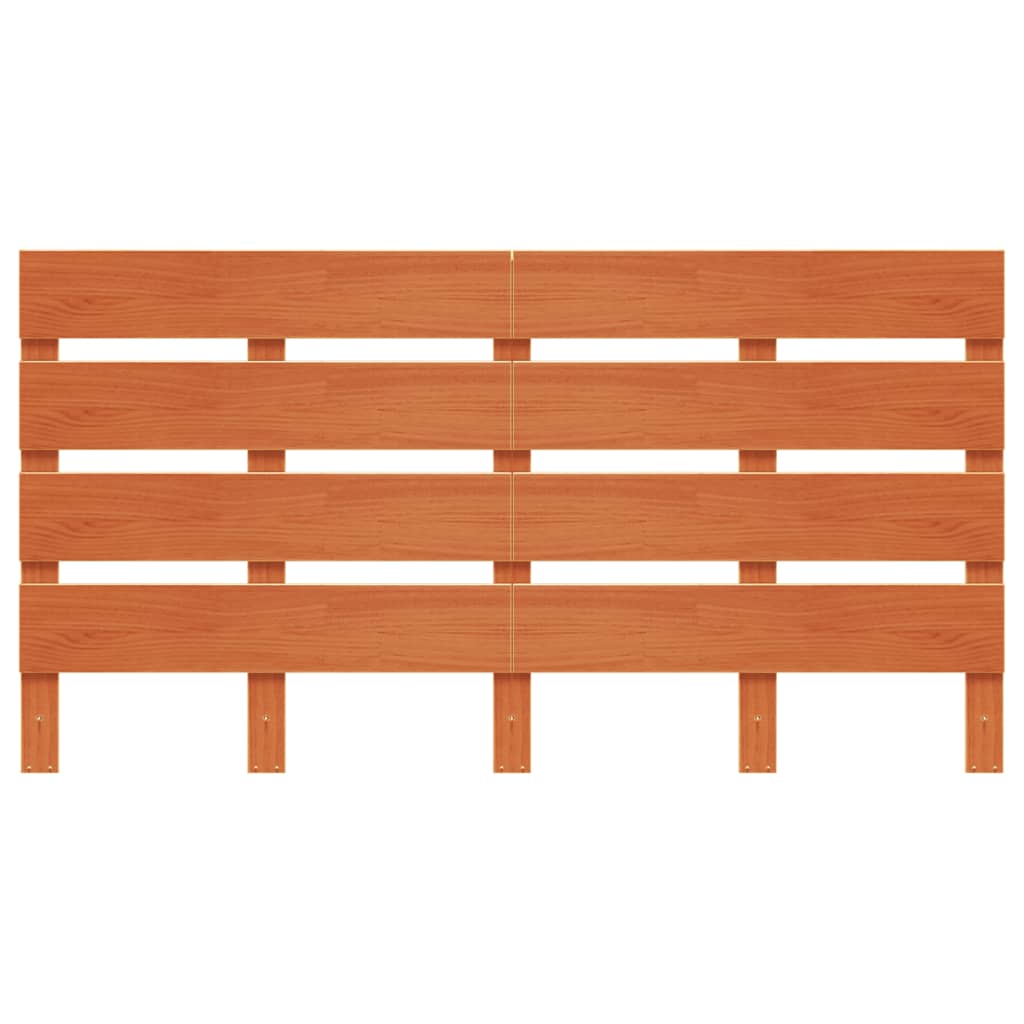 vidaXL Headboard Wax Brown 150 cm Solid Wood Pine 4